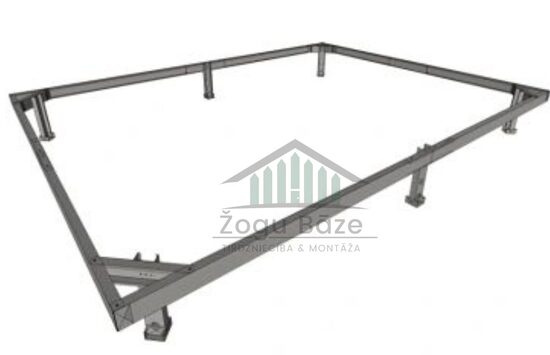 Cinkoti metāla pamati siltumnīcām (Platums, garums pēc izvēles)